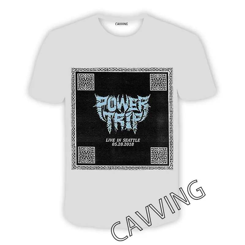 CAVVING 3D Printed  POWER TRIP Band  Casual T-shirts  Hip Hop T Shirts Harajuku Styles Tops Clothing for Men/women