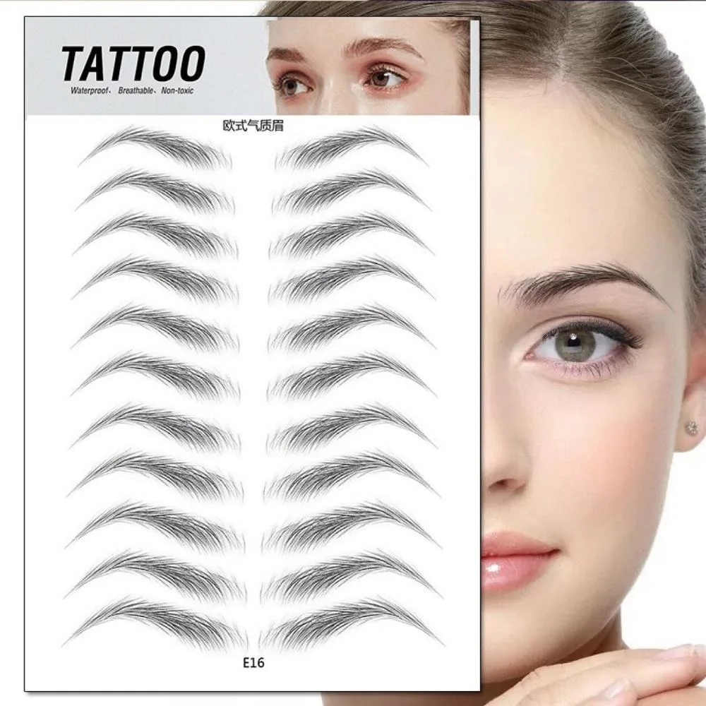 O.TWO.O 3D Simulation Eyebrow Stickers Waterproof Like Brow Hair Makeup Easy To Wear Long Lasting Nutural Brows Tattoo Sticker