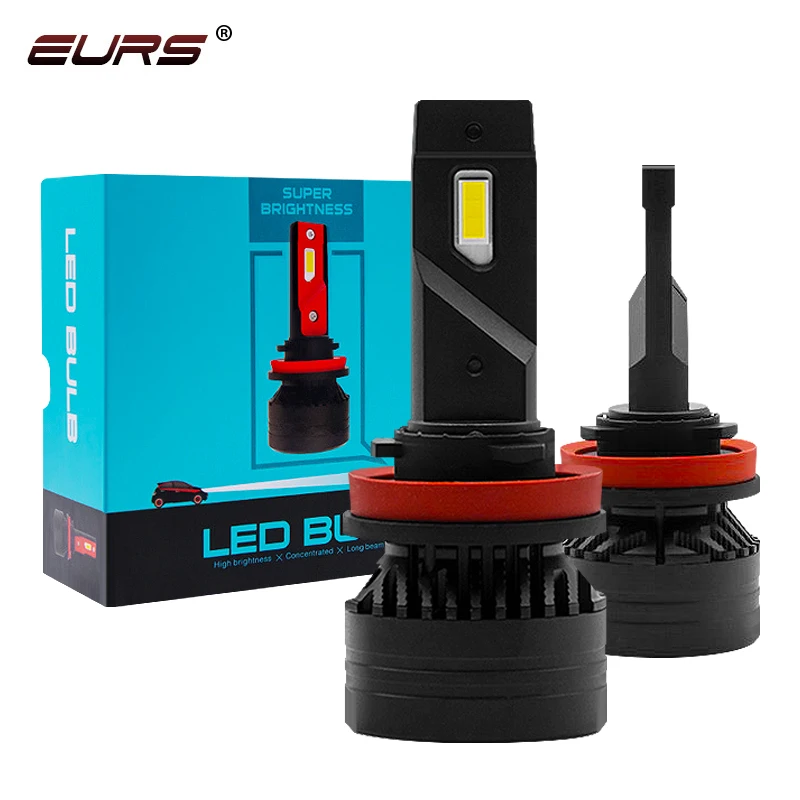 

EURS H4 H7 F3 Automotive LED Headlamp Bulb H11 9005 HB3 LED 9006 9012 12V 24V Automotive Bulb 90W 20000LM Fog Lamp 6000k