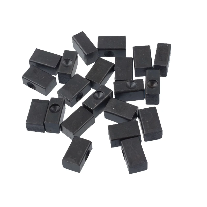 100pcs Electric Guitar Tremolo Bridge String Saddle Clamp Pressure Lock String Insert iron Block for Electric Guitar 8.15X4X5MM view 5