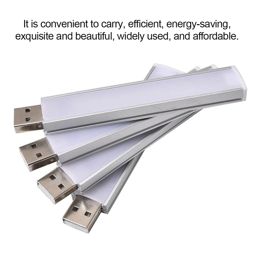 Computer Light USB LED Book Reading Lamp Energy-saving Portable Camping Laptop Light, White Light