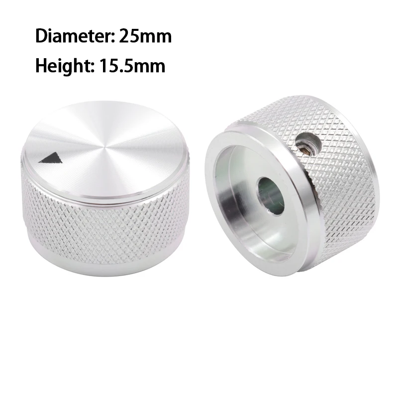 KYYSLB 34 25มม.อลูมิเนียมอัลลอยด์Knob CDเครื่องขยายเสียงAmplifier Volume Potentiometerลูกบิดฟันหมวก
