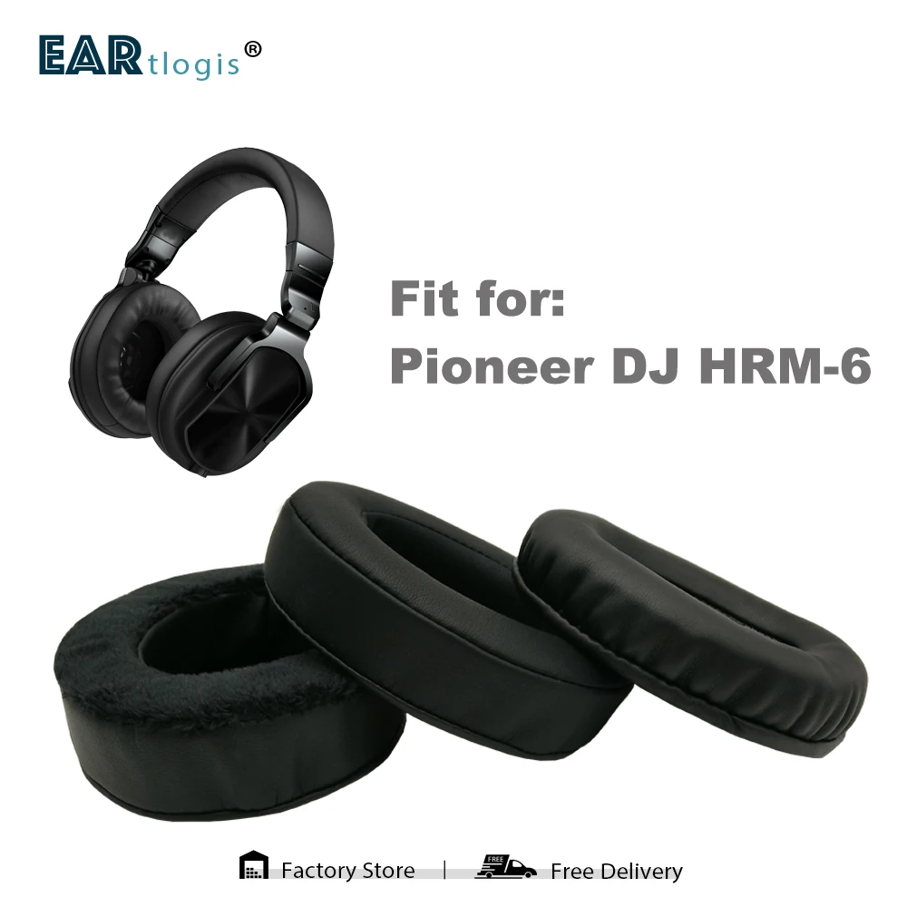 

Replacement Ear Pads for Pioneer DJ HRM-6 HRM6 HRM 6 Headset Parts Leather Cushion Velvet Earmuff Earphone Sleeve Cover