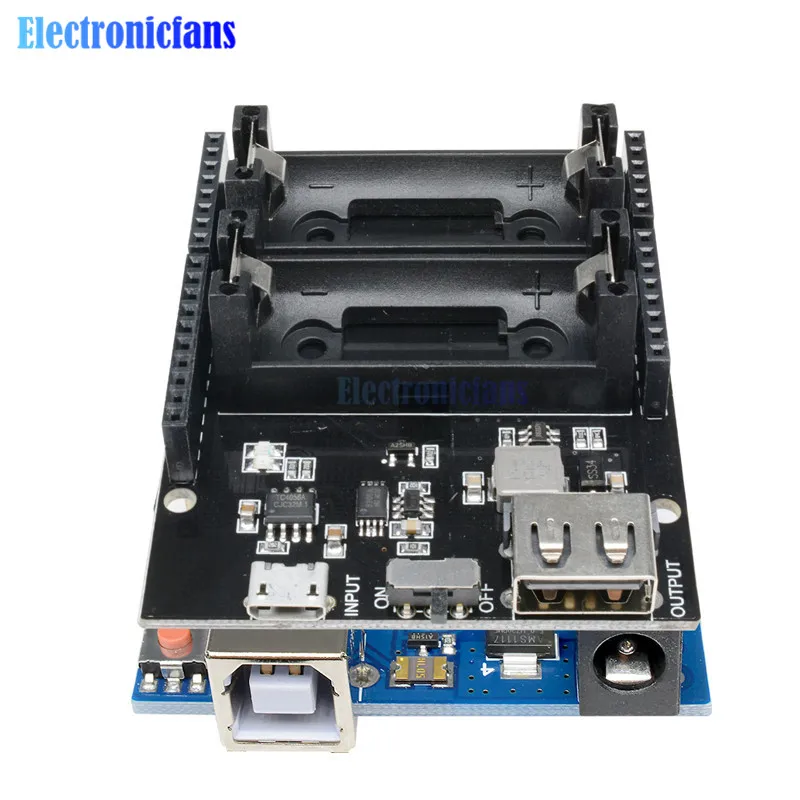 Dual 18650 Lithium-Batterie-Shield V8 Micro-USB-Powerbank-Modul 3V1A 5V 3A für Raspberry Pi Wifi ESP8266 ESP32 Ladevorrichtung – Detail 33