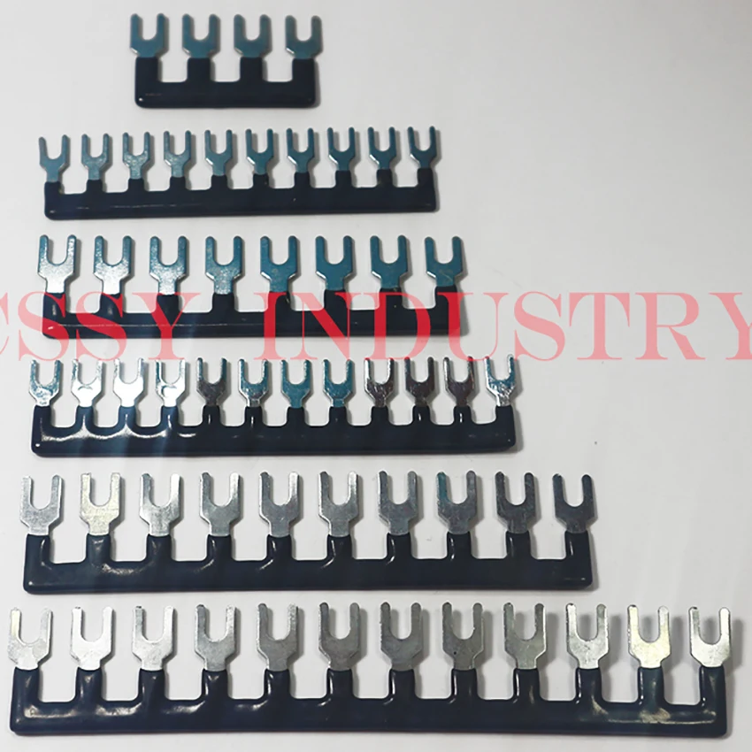 10pcs/lot TB1502 1503 1504 1505 1506 1508 1510 1512 2 to 12 position Wiring Shorting Bar Connector Terminal Block Connector