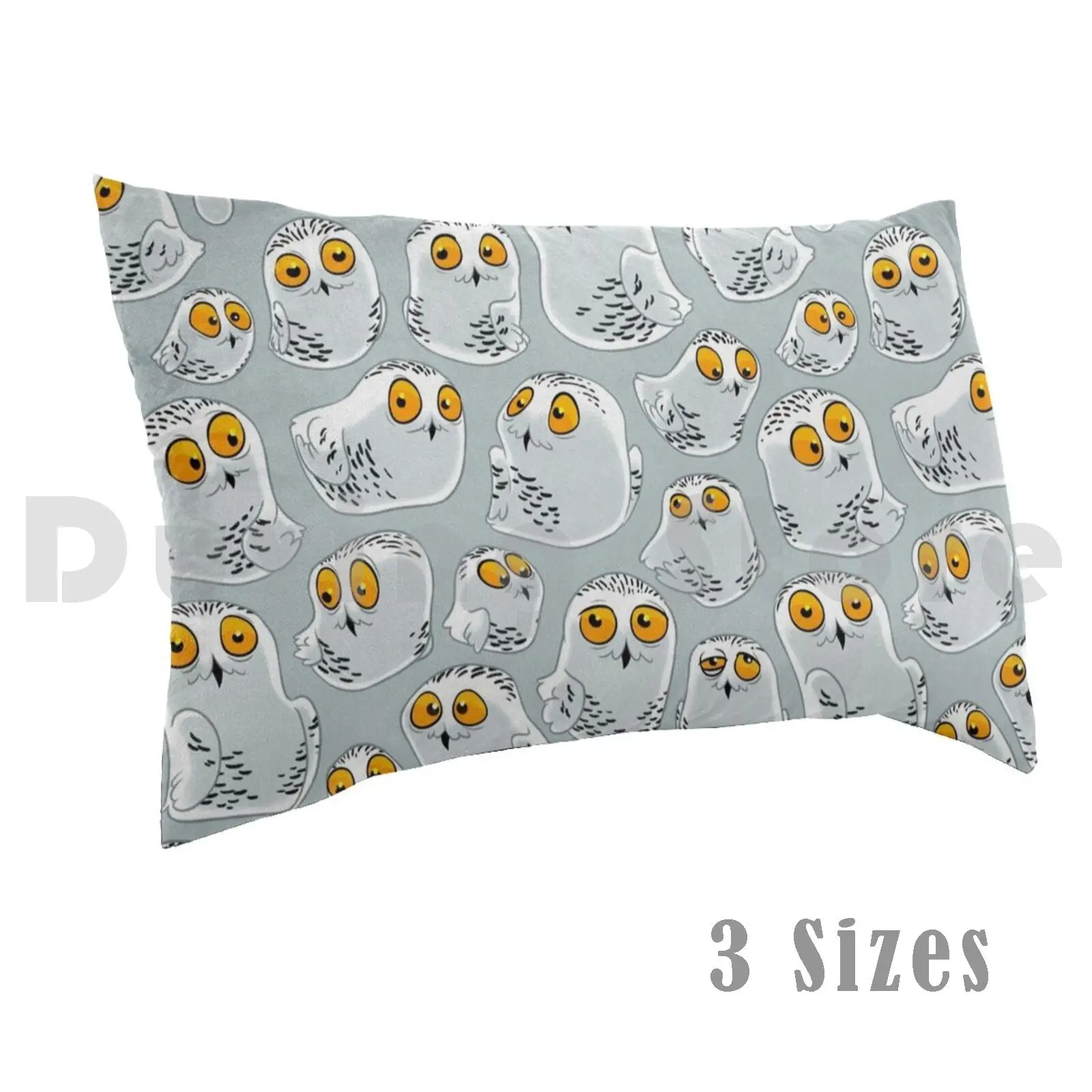 

Snowy Owls Pattern ( Bubo Scandiacus ) Pillow Case Printed 35x50 Owl Snowy Owl Bird Egg Owlet Owl Lover Owl