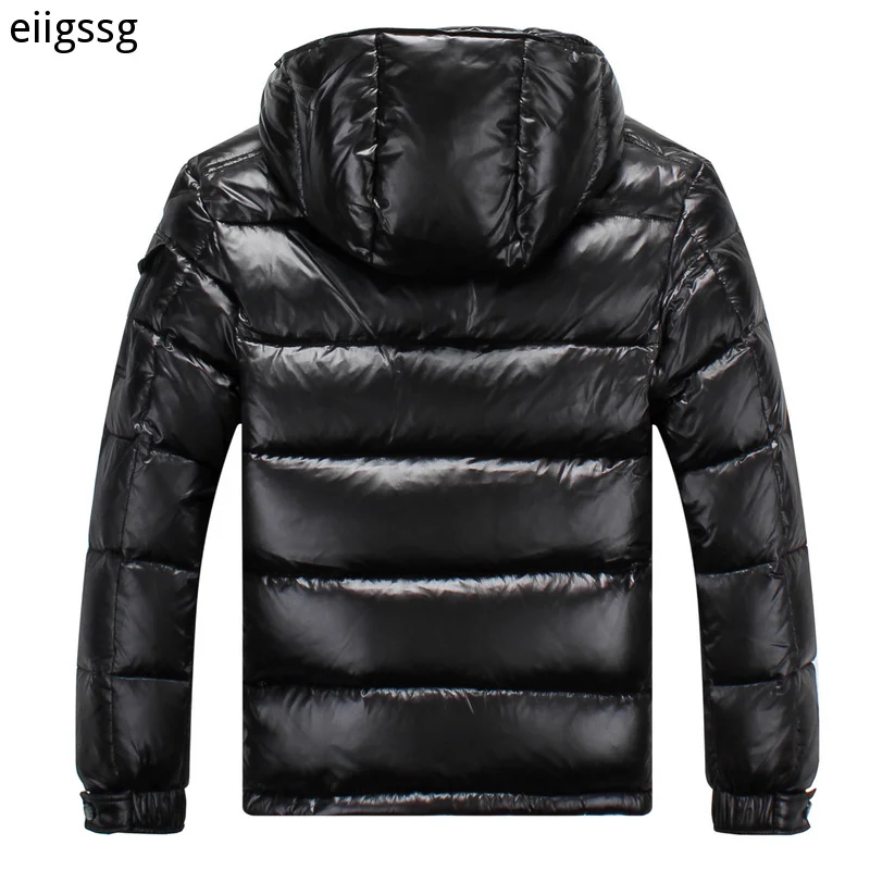 O king of down jaquetas masculinas com capuz, jaqueta de inverno, manga comprida, chapéu removível, 90%, pato branco, enchimento, casaco casual
