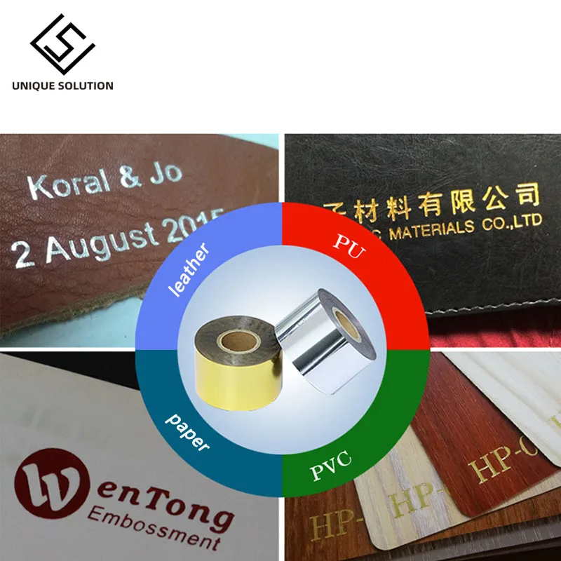 Rolls Hot Stamping Foil Paper Heat Transfer Anodized Gilded Paper for Leather PU Wallet Hot foil stamping Machine Paper