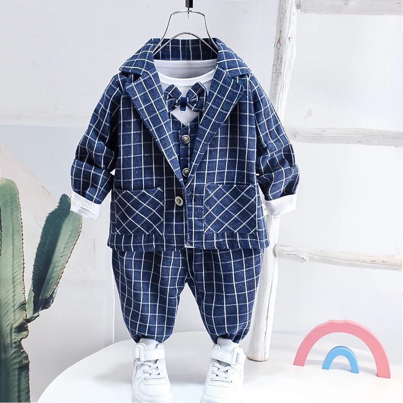 Boys Clothes  Autumn New Boutique Kids Clothing 1-6 Years Old BabySpring and Autumn Three-Piece Suit