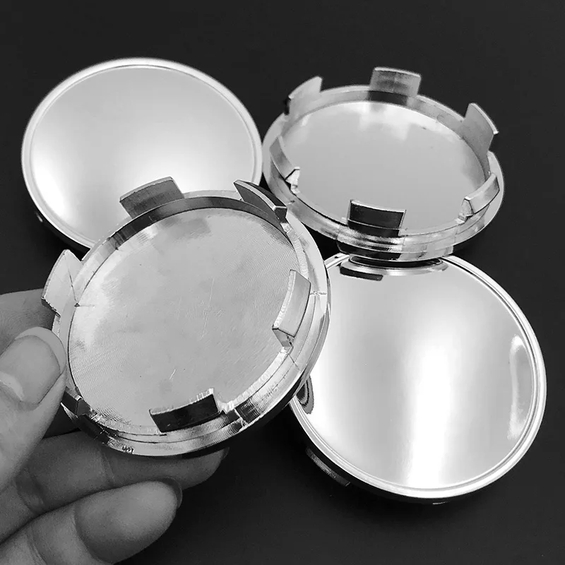 4pcs/lot Chrome 65mm Car Wheel Center Cap Rim Hub Caps Dust-proof Cover Fit for 60mm Curved Logo Sticker Emblem