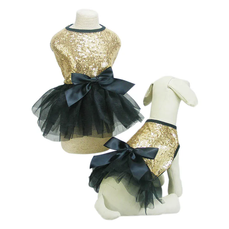 

Luxury Princess Wedding Dresses for Small Dogs, Sequin, Cat Skirts, Summer Tutu Dress, Chihuahua Clothes, Puppy Apparel