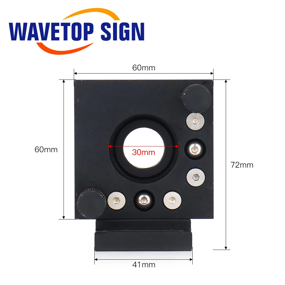 Wavetopsign 2d espelho titular ajuste moldura lente titular para yag máquina de solda a laser