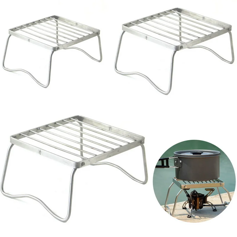 BBQ Grill Portable Stainless Steel BBQ Mini Pocket Grill Folding Grill Barbecue Accessories For Home Park Use For Park Camping