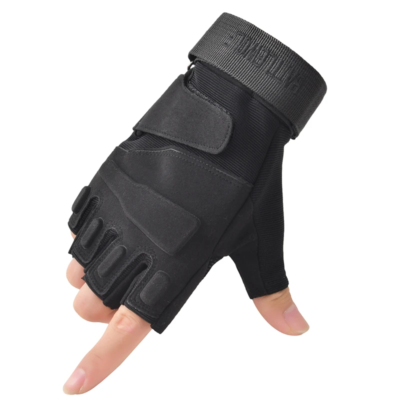 New Fingerless Tactical Gloves Men Women Kids Cycling Half Finger Fitness Gloves Anti-slip Male Outdoor Sports Tactical Gloves