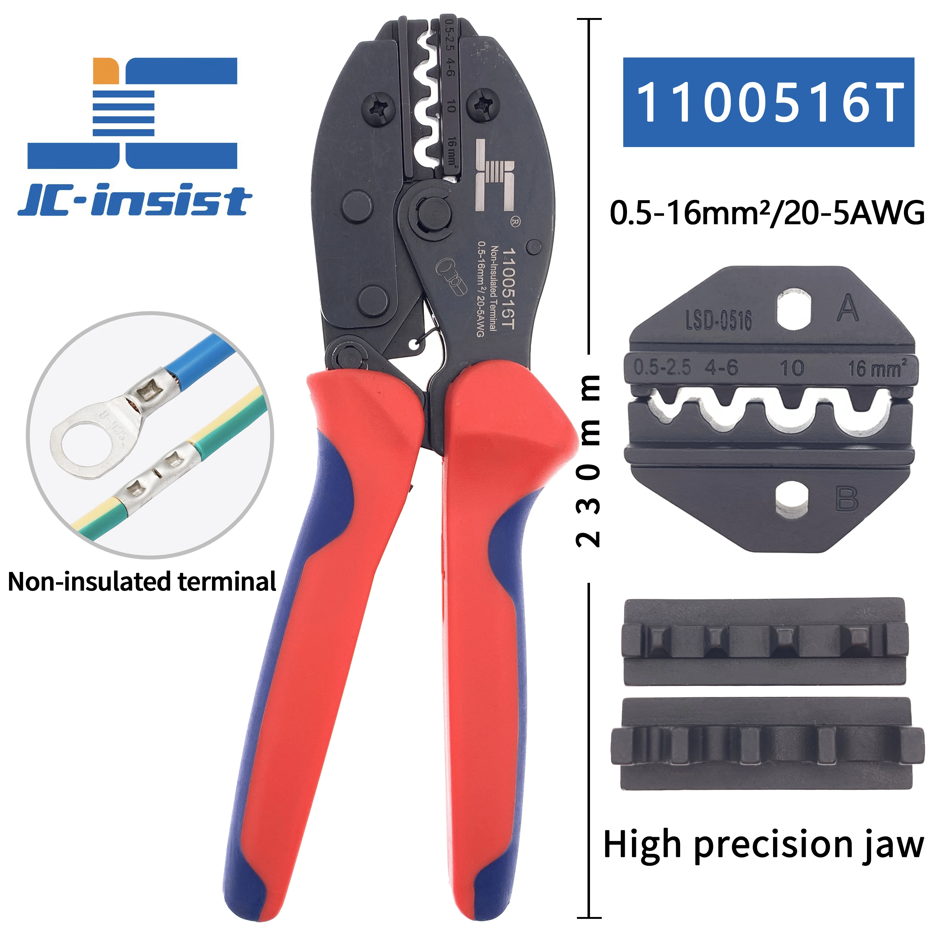 RNB SNB DBN Bare terminal crimping pliers Non-insulated cold-pressed terminal crimping pliers Tightening pliers crimping pliers