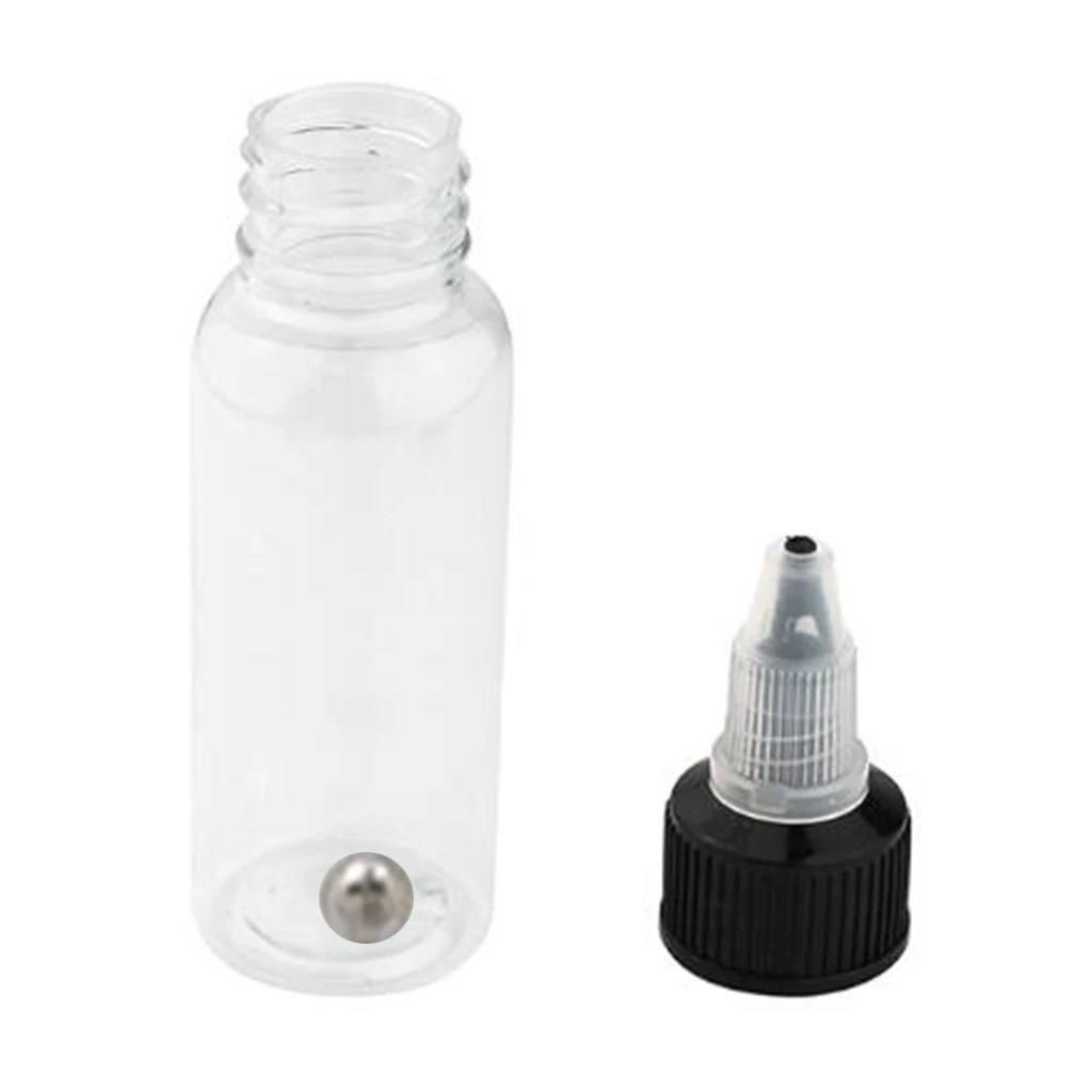 5-10pcs 30/50/60/120/250ml Recyclable Clear Tattoo Airbrush Ink Pigment Bottles Empty Bottle Container For Tattoo Ink Color