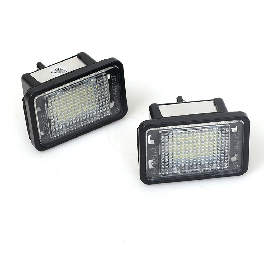 For Car 2Pcs LED License Plate Lights Error Free LED Number Plate Lamp For Mercedes Benz GLK X204 2007-2013 A2048200156