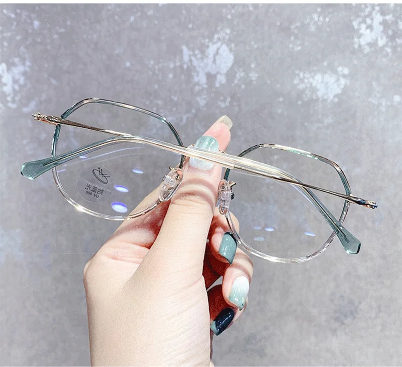 Finished Myopia Glasse Women With Minus Degree Round Nearsighted Eyewear Diopter -0.5 -0.75 -1.25 -1.5 -2.0 -2.5 -3.0 to -6