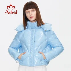 Astrid Winter Women's coat women parka warm padded thick fashion short Jacket trendy hood cute female girls clothing Outerwear