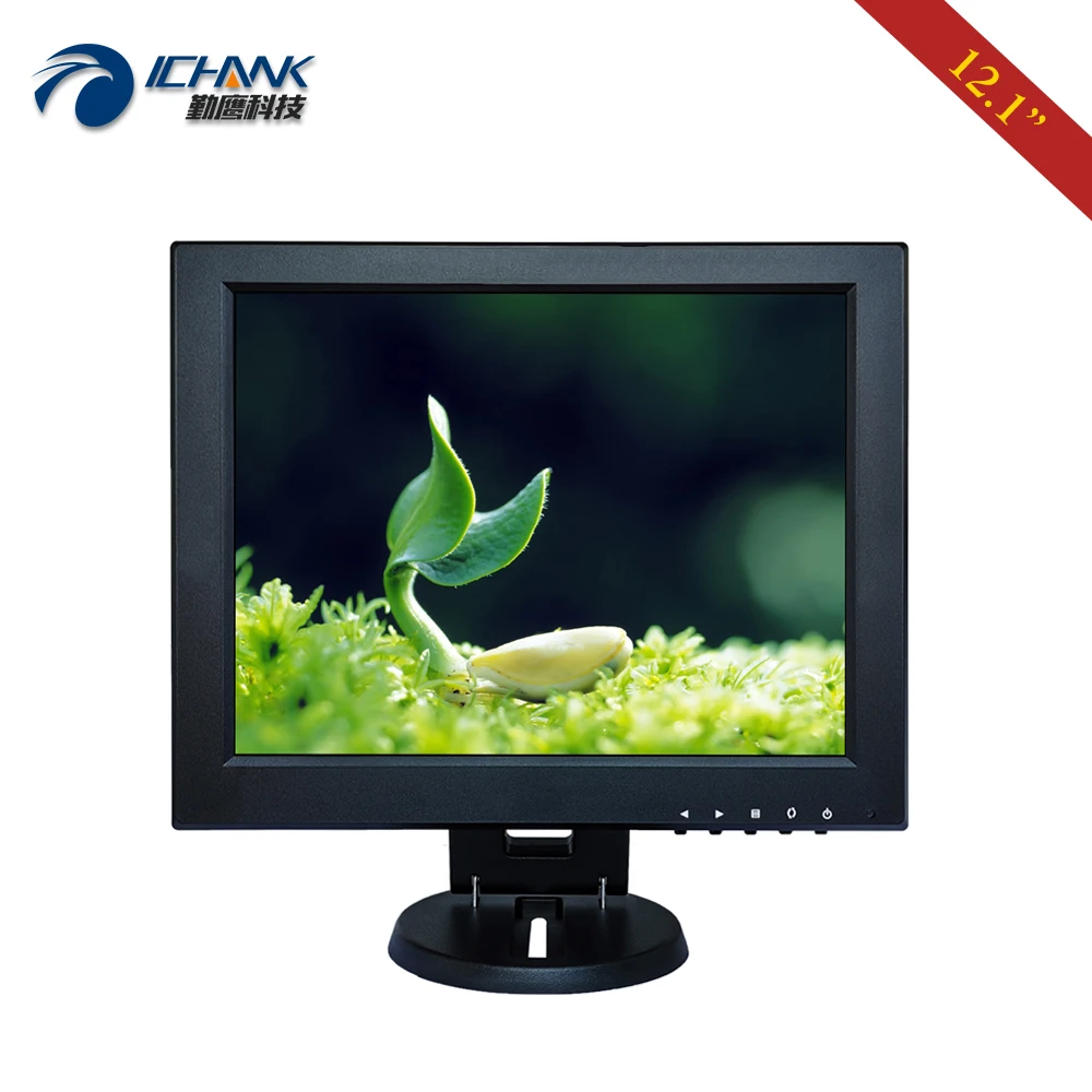 

12.1''inch Small PC Monitor 800x600 VGA HDMI-in AV BNC LCD Screen Industrial Medical Desktop Wall Mounted Display B120JN-ABHUV-1