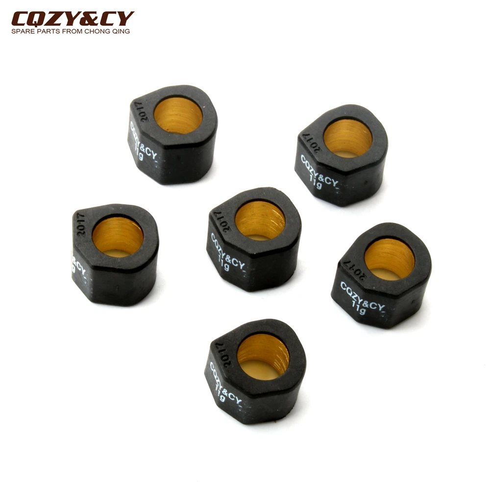 6PC Racing Roller Set Weight 20x17mm 9g 11g 13g 15g For Bmw C1 125 200