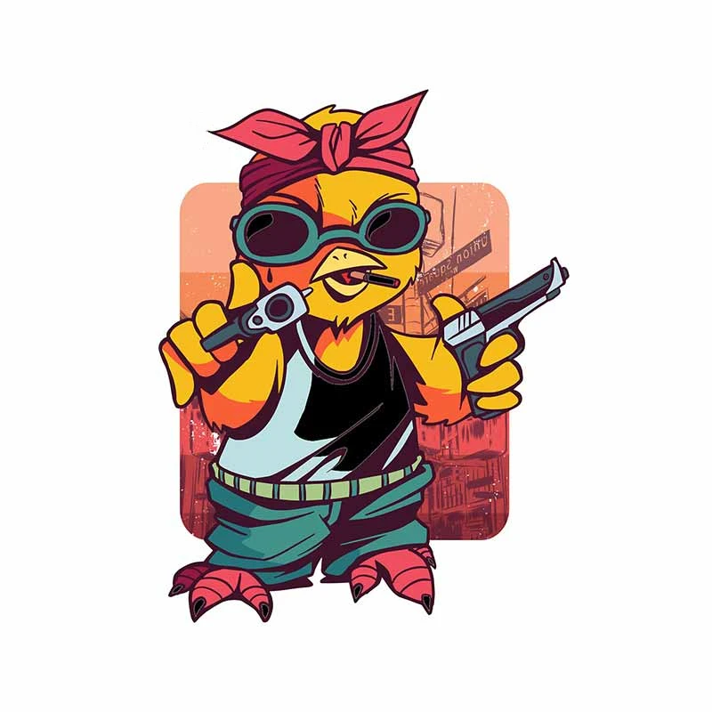 

Coolest Gangster Chick Funny Car Stickers and Decals Wall Room Door Bumper Trunk RV VAN Vinyl Decal Waterproof Decor