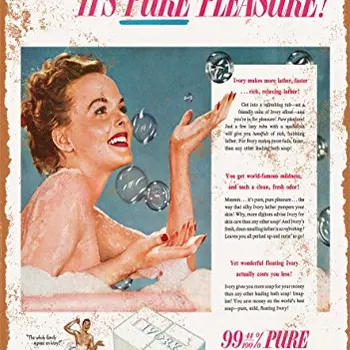 금속 사인-1952 아이보리 목욕 비누-카페 맥주 바 장식 공예에 대한 빈티지 룩 벽 장식 