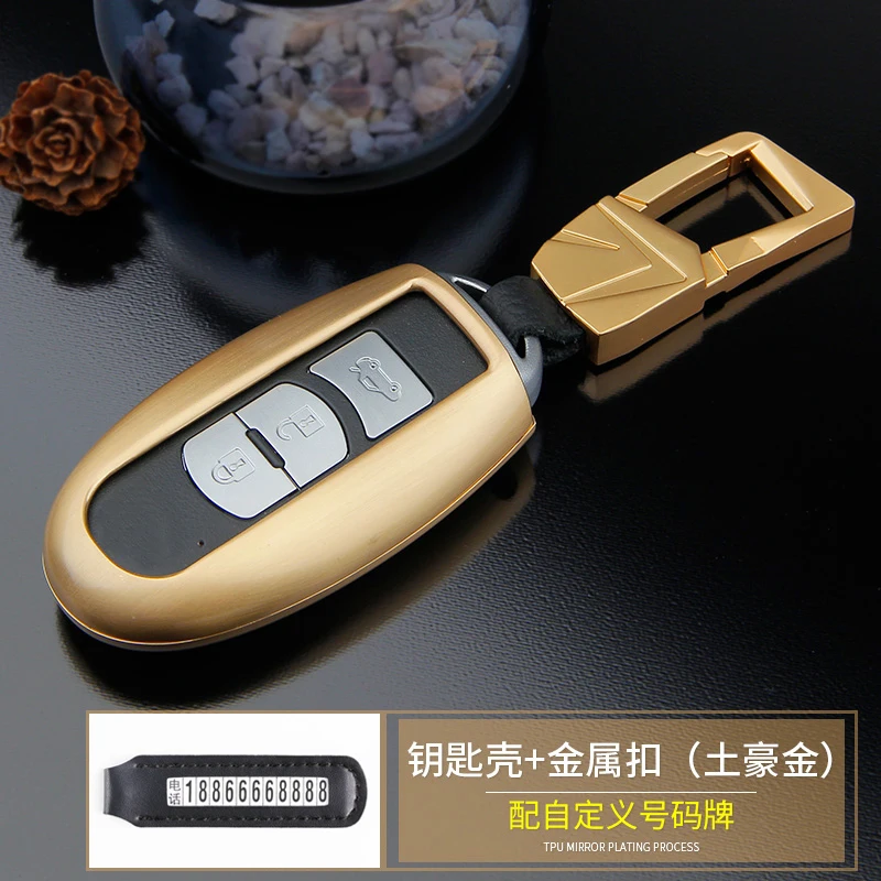 

Aluminium Alloy Keyring Key Case Cover Fob for Mazda3 6 Atenza CX-5 CX-4 CX-7 Accessories for the car