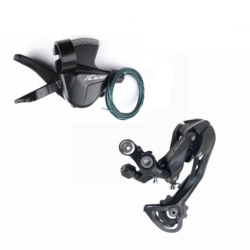 Shimano Alivio M3100 9s Groupset Shifter Lever Long Cage RD-SGS CS-HG400 11-34T HG53 Chain Sunshine 11-36T Cassette For MTB