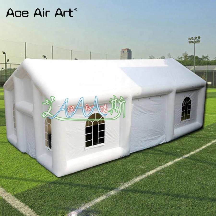 2022 Fashion Inflatable Wedding Tent House White Shelter With Air Blower For Outdoor Party/Trade Show/Convention Made In China