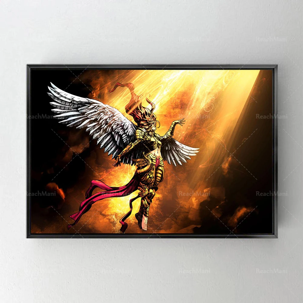 Angel canvas print, modern wall art, canvas wall poster