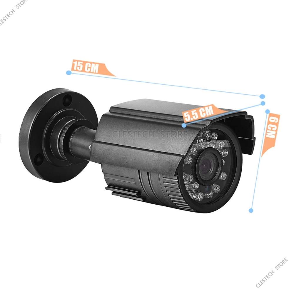 CCTV AHD Mini kamera 5MP 4MP 1080P tam dijital koaksiyel h.265 HD 5M-N XVI 4in1 açık su geçirmez IP66 gece görüş var Bullet