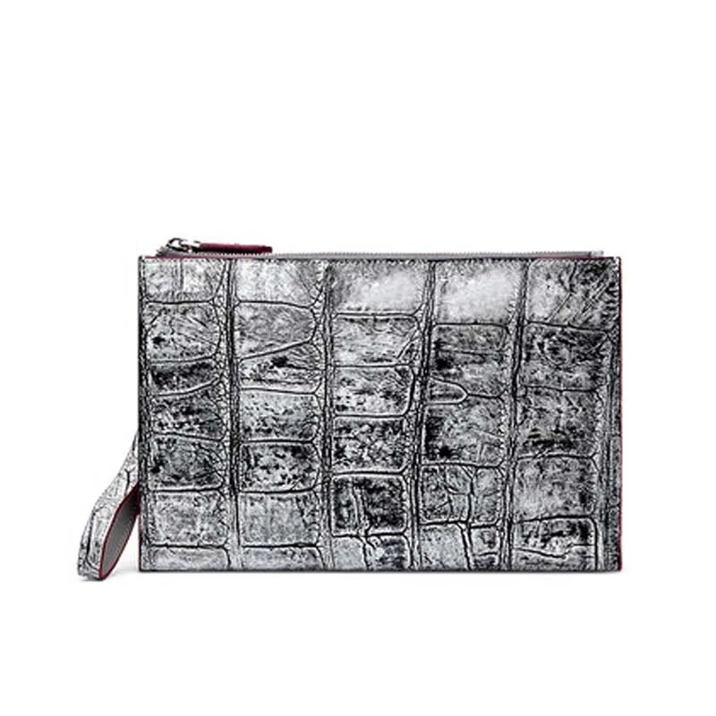 

gete Singapore craft men clutch bag men bag crocodile leather bag alligator leahter men clutch bag alligator bag envelope bag