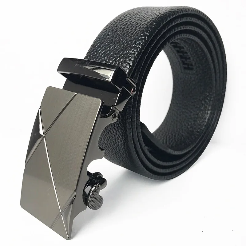 New Men Belt Male Designer Automatic Buckle Cowhide Leather men belt 110cm-130cm Luxury belts for men Ceinture Homme 8001