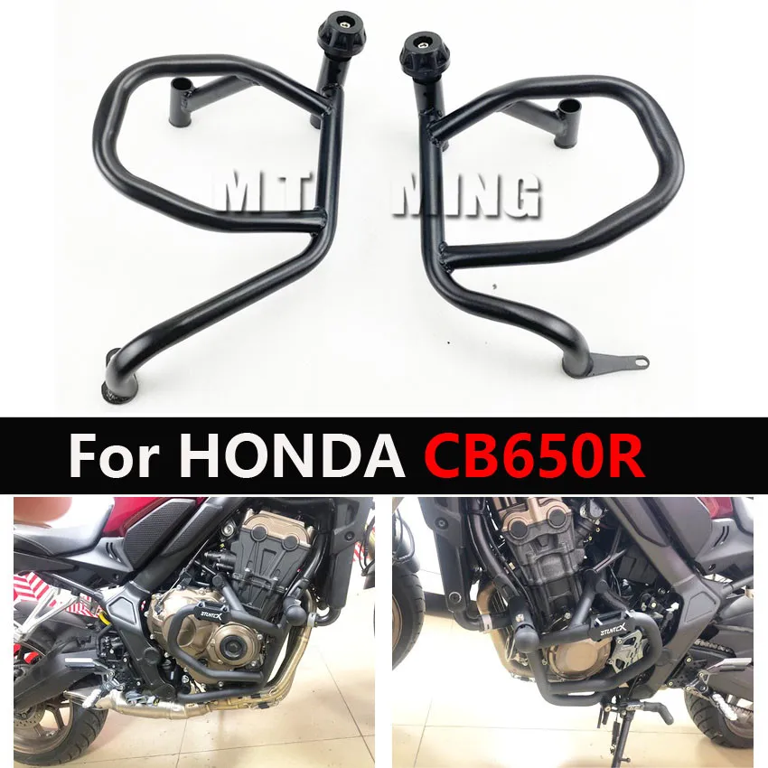 

Black Engine Bumper Guard Crash Bars Sliders Protection For HONDA CB650R Neo Sports Cafe CB 650 F FA R RA 2019-2021