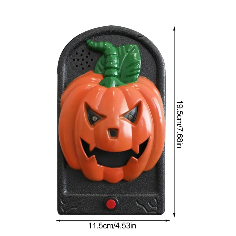 Halloween Ma Ám Chuông Cửa Hoạt Hình Quả Cầu Đá Mắt Trang Trí Halloween Với Ma Quái Âm Thanh Halloween Chuông Cửa Trang Trí Tiệc