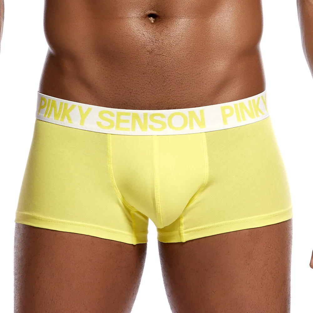 Pinkysenson boxer shorts men underwear трусы breathable cotton male underpants panties homme shorts