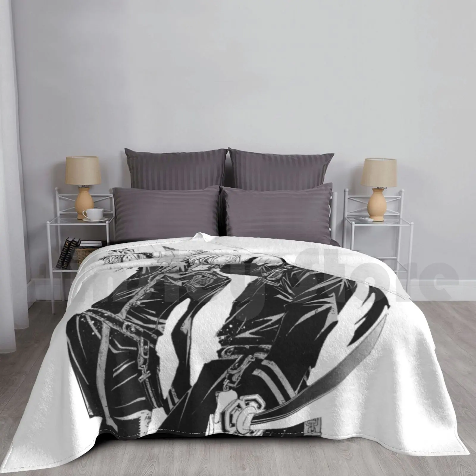 D.gray-Man-Allen Walker And Yu Kanda Blanket Fashion Custom D Gray Man Dgm Dgrayman Anime Allen Allen Walker