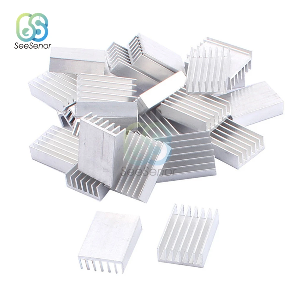 Adhesive Aluminum Heatsink Radiator Heat Sink Cooling Pads For Electronic Chip IC 3D printer Raspberry PI