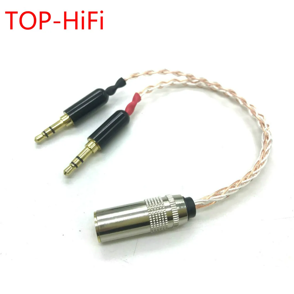 

Топ-Hi-Fi одной с украшением в виде кристаллов Медь Серебряный смешанный 2x3,5 мм мужчина к 4,4 мм сбалансированный Женский аудио адаптер для PHA-3 поно плеер Высота каблука 10 см