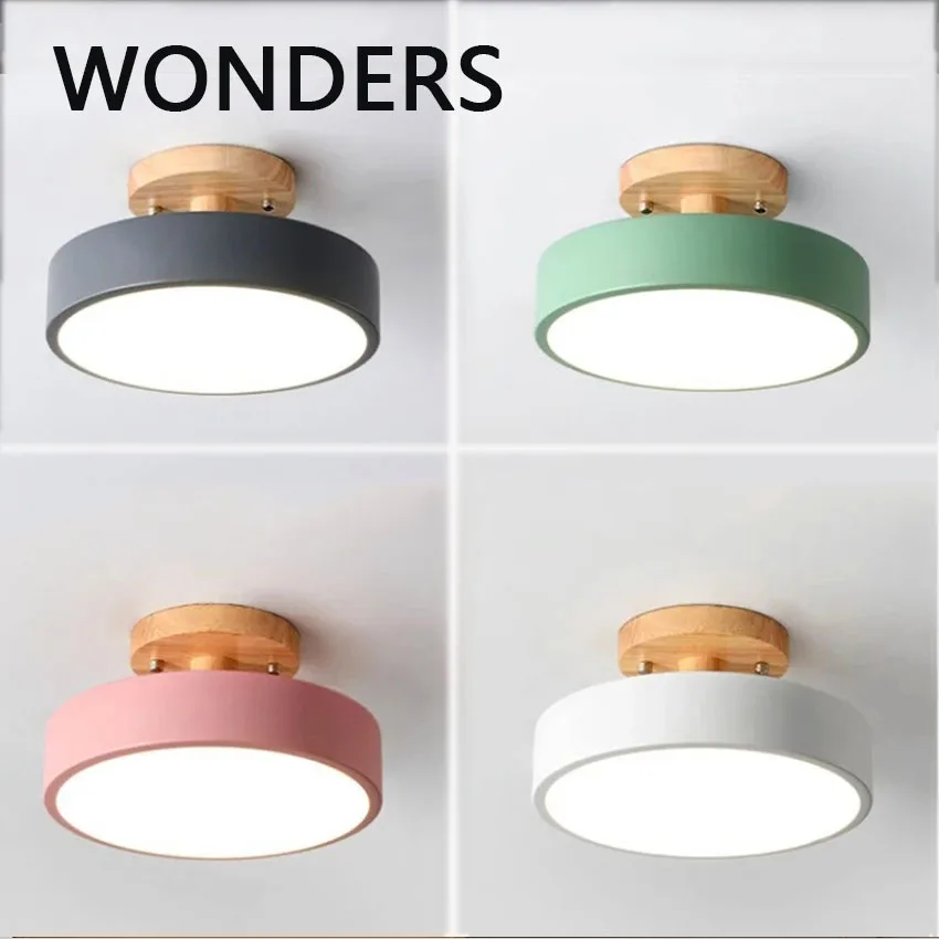 Nordic LED Ceiling Lights New Surface Mounted Ceiling Lamp for Bedroom Living Room Decors Indoor Colorful Lamp Home Decor Lustre