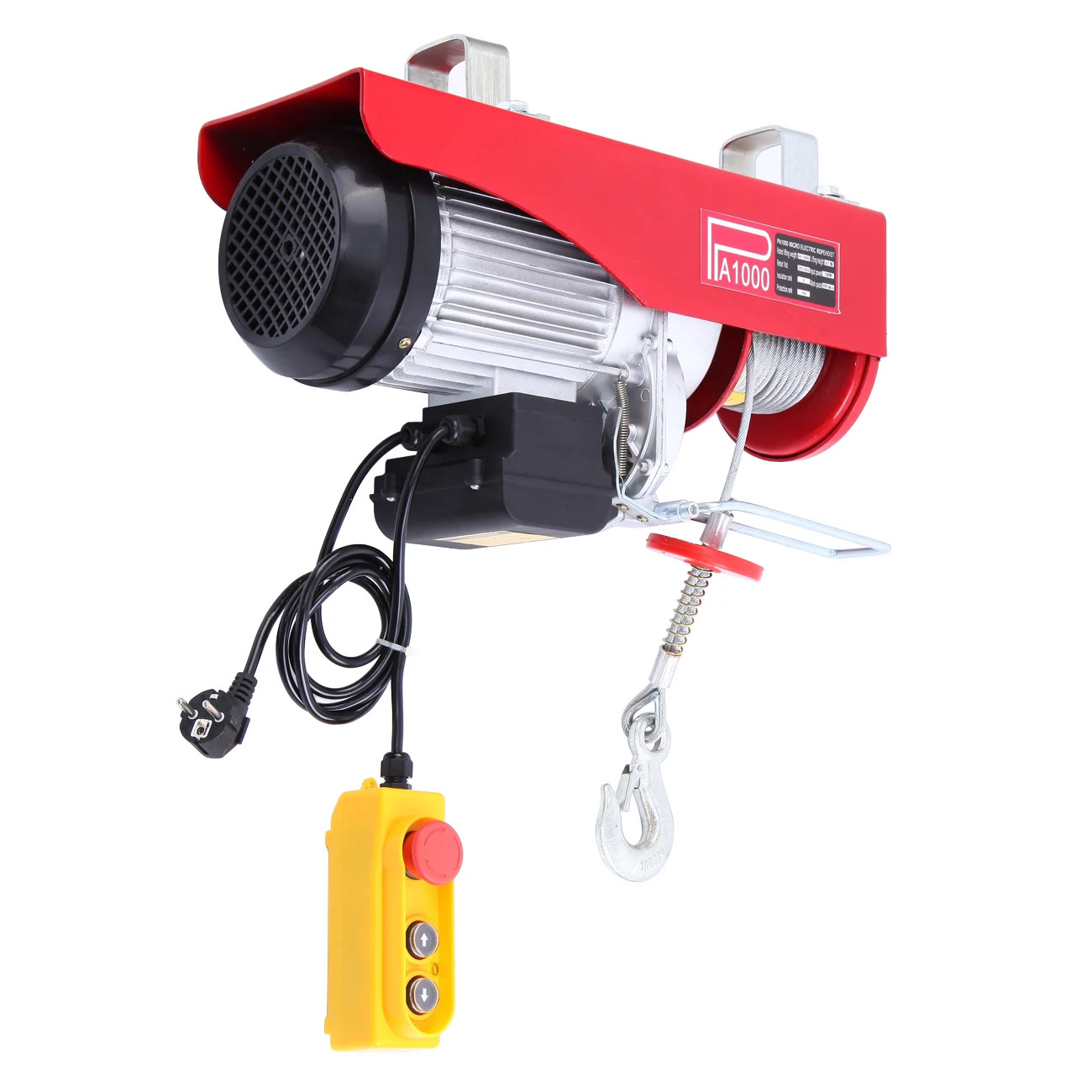 Amonstar 200-1000Kg Electric Hoist Lifting Crane Cable Hoist Winch for Boat Car Garage Elevator with Wired Remote Control Lifter