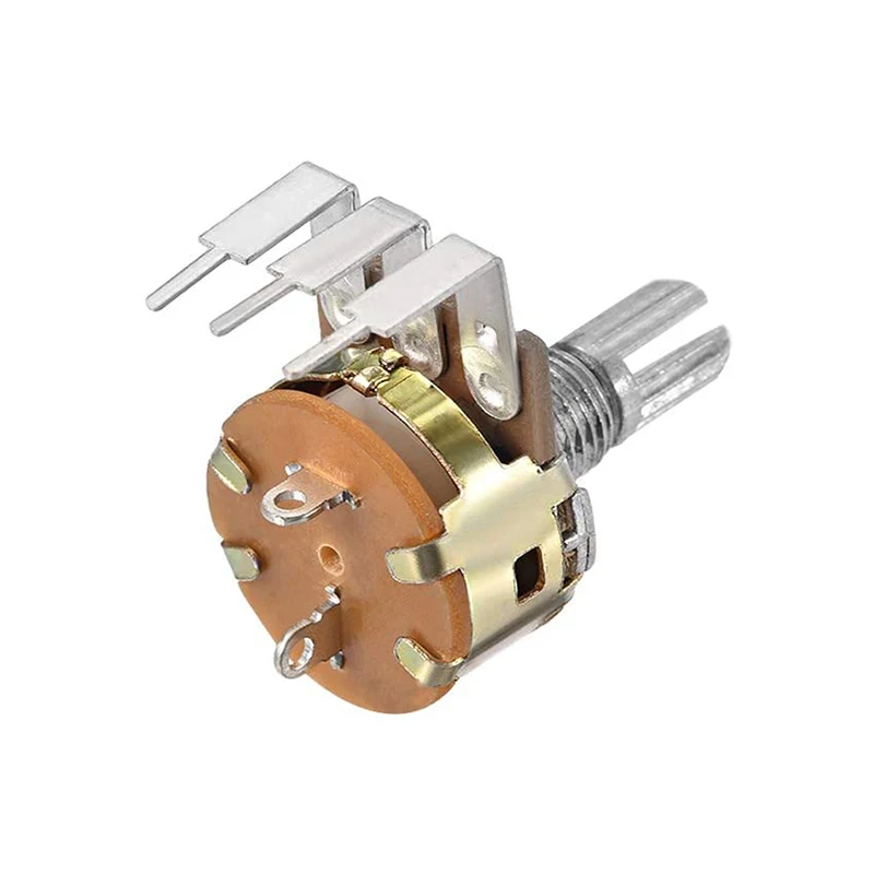10pcs WH148 potenziometro 3pin 15mm B1M 1K 2K 5K 10K 20K 50K 100K 250K 500K 1M Kit potenziometro lineare con dado