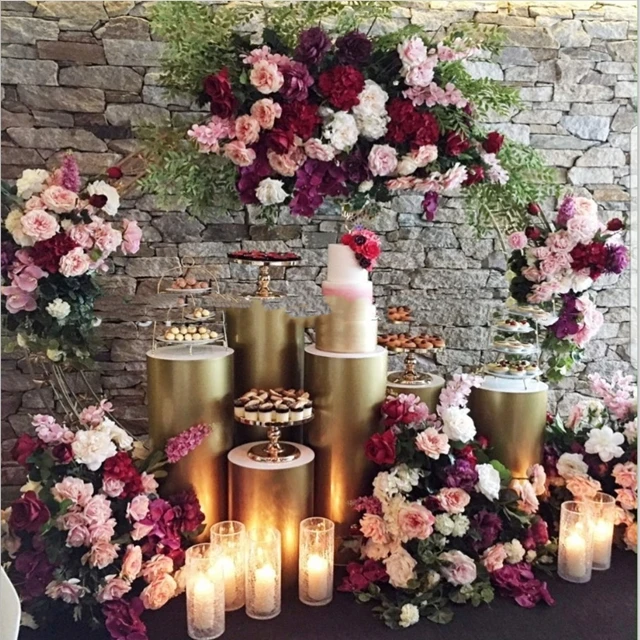 6pcs/set)Wedding Decoration Pedestal Plinth Dessert Table Pillars Stand for wedding backdrop arch stand yudao556