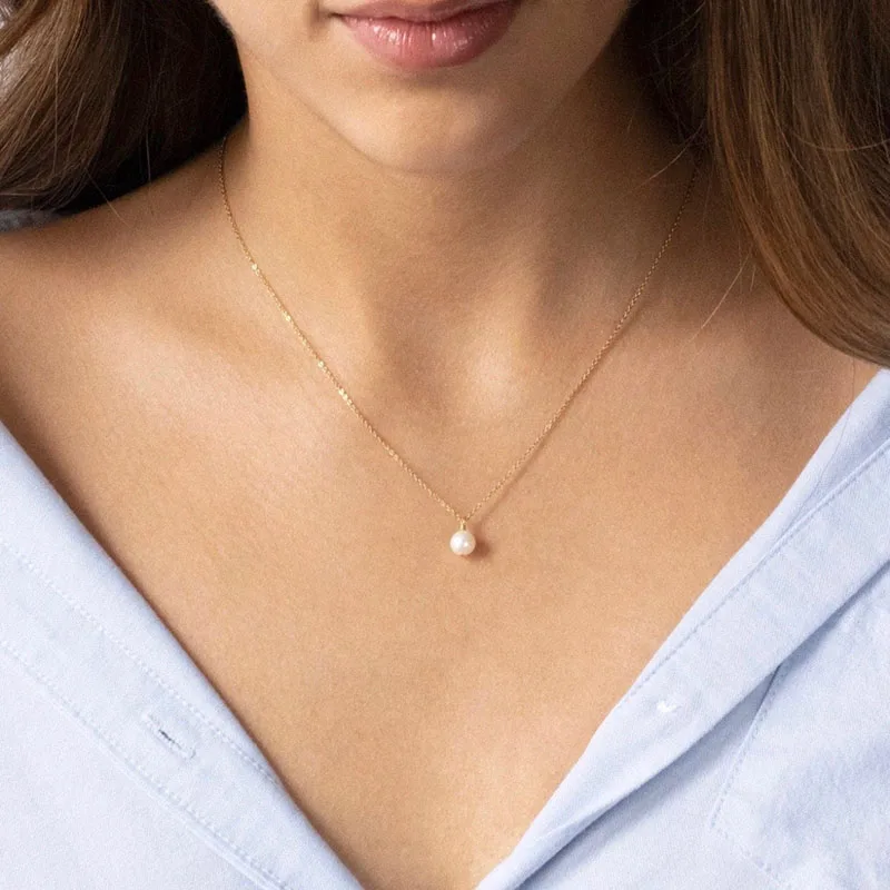 925 Silver/Gold Filled Pearl Necklace Handmade Jewelry Choker  Pendants Collier Femme Kolye Collares Necklace for Women