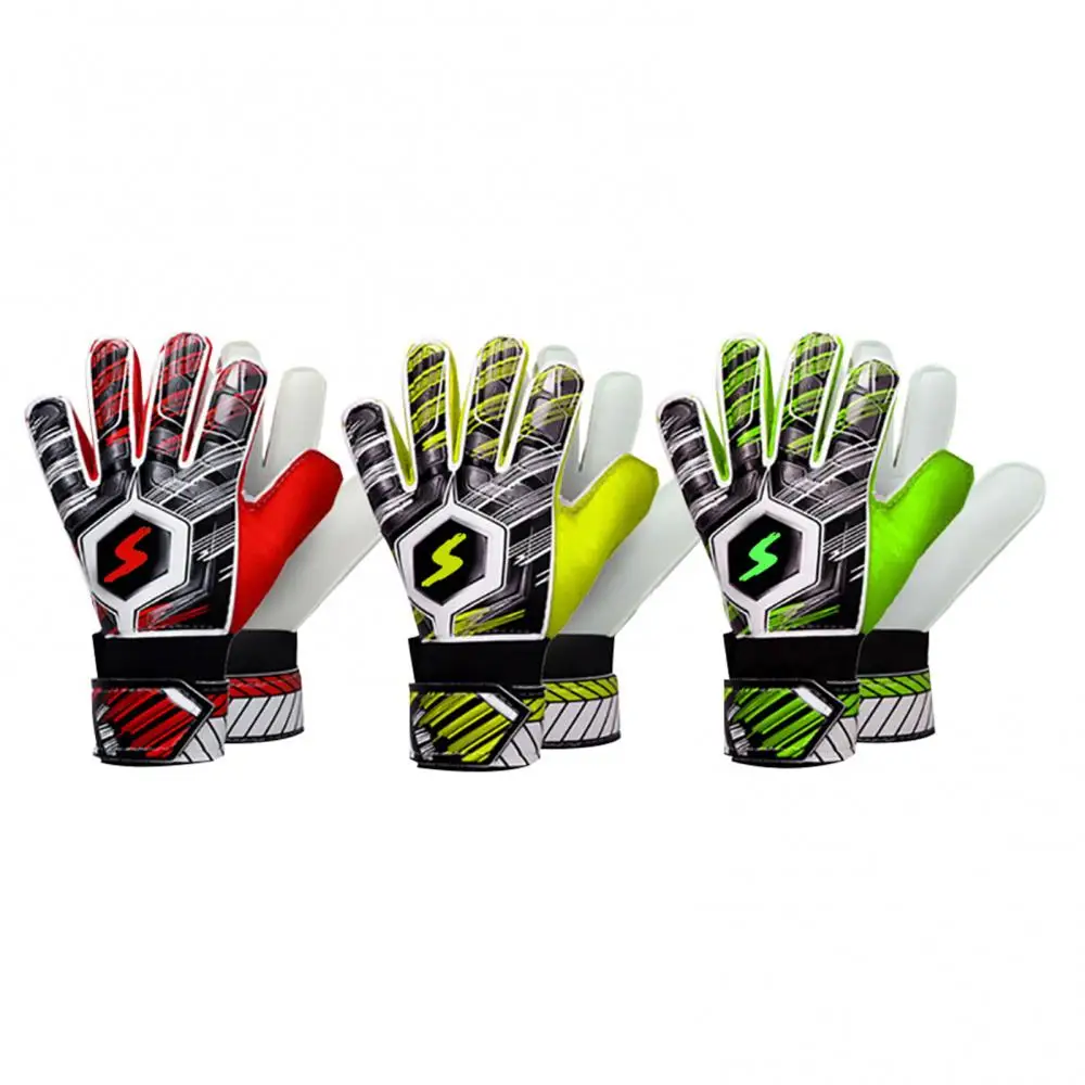 30% Hot Sale Adult Kids Football Soccer Goalkeeper Goalie Full Finger Hand Gloves for Football Soccer Goalkeeper