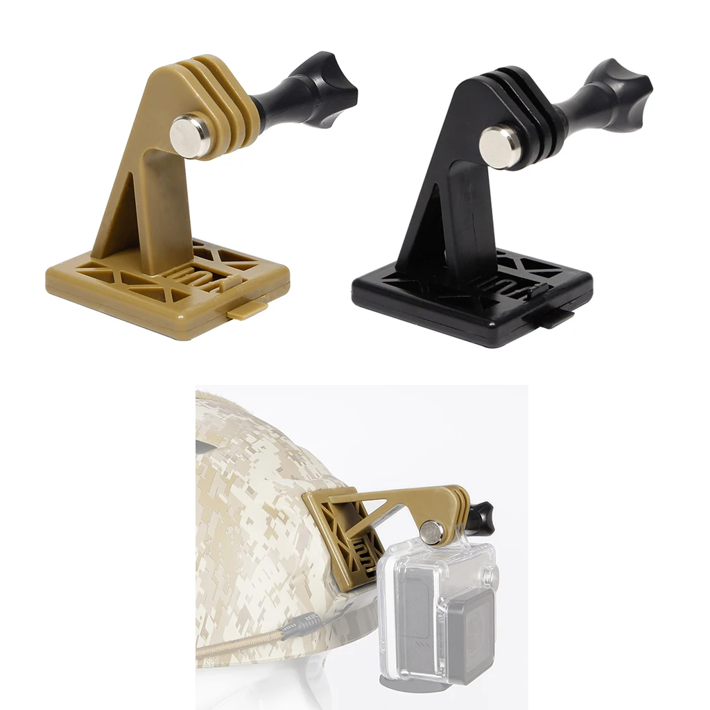 Lightweight Tactical Standard Helmet Mount Adapter Base Bracket for Gopro Cameras Sports Caps