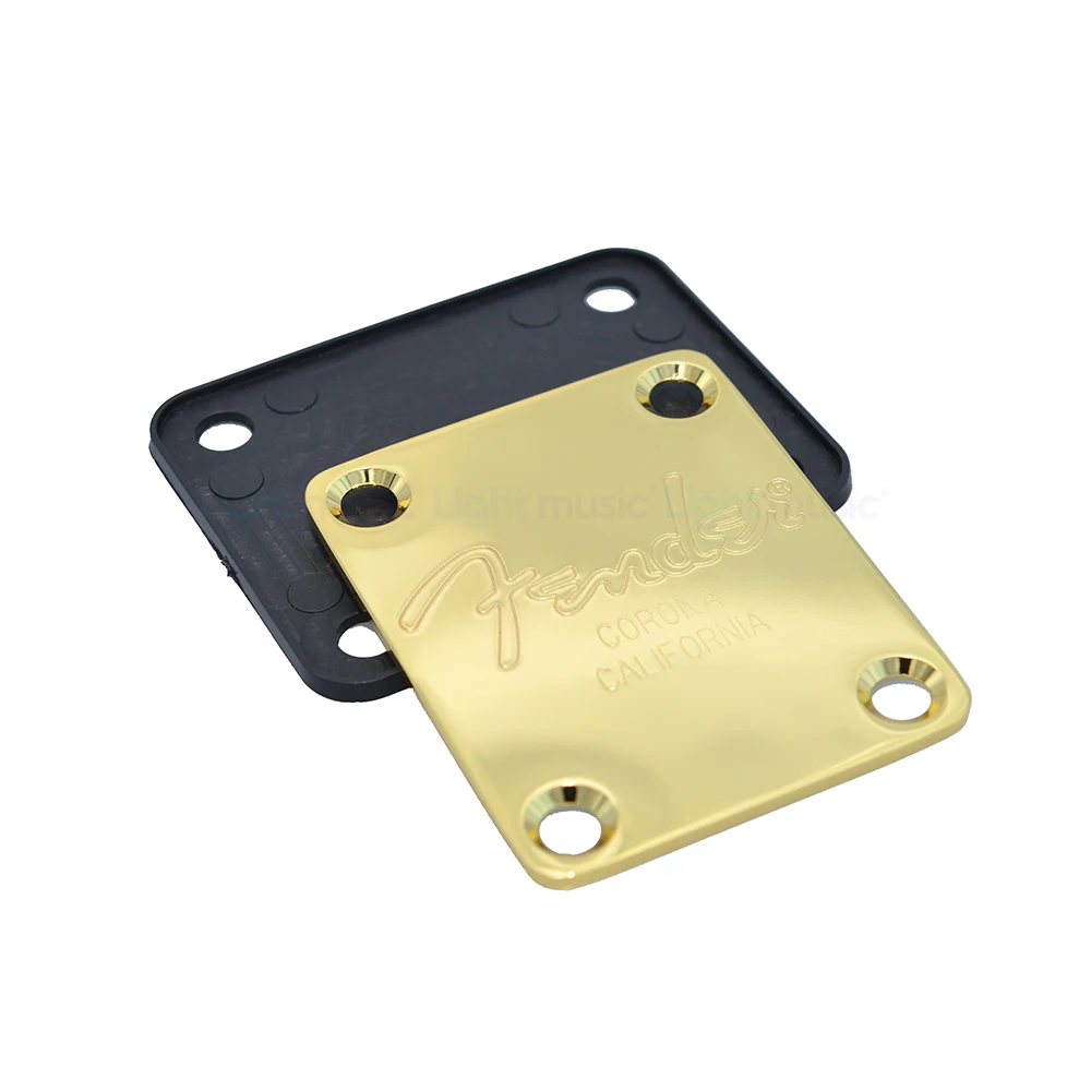 Electric Guitar Bass Neck Plate & Screws For ST TL Black Gold Chrome Stainless Steel For FD Bass Corona Guitars