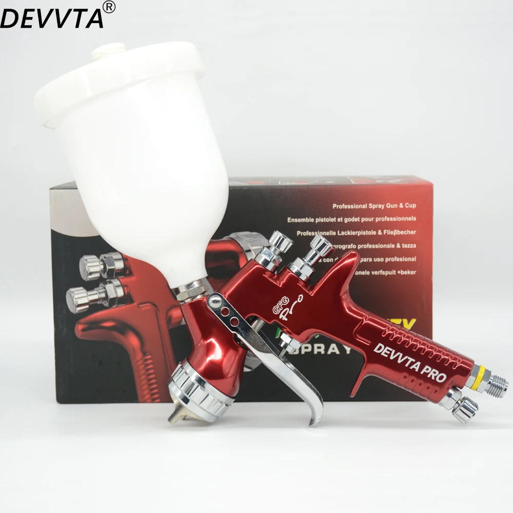 DEVVTA GFG Pro Gravity Spray gun Air paint gun for Car painting 1.3mm Nozzle 600 ml Cup Air Paint Sprayer Automotive Airbrush