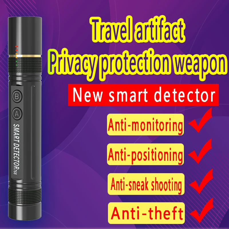 New Smart Wireless RF Signal Detector with Voice Broadcasting for Radio Detection Mini Camera Scanning GPS Searching Anti-Theft